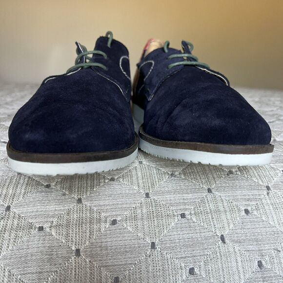 Sotoalto Navy Colorblock Suede Leather Oxford  Lace Up Shoes Men's EU 43 US 10 - Picture 9 of 14